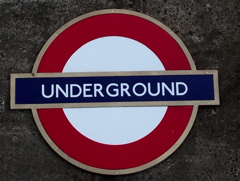 London Underground braass and enamel roundel